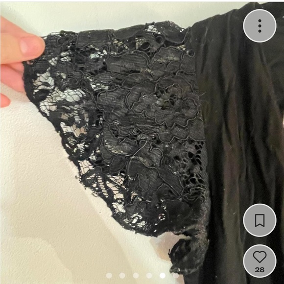 House of widow black wrap dress - Picture 5 of 7